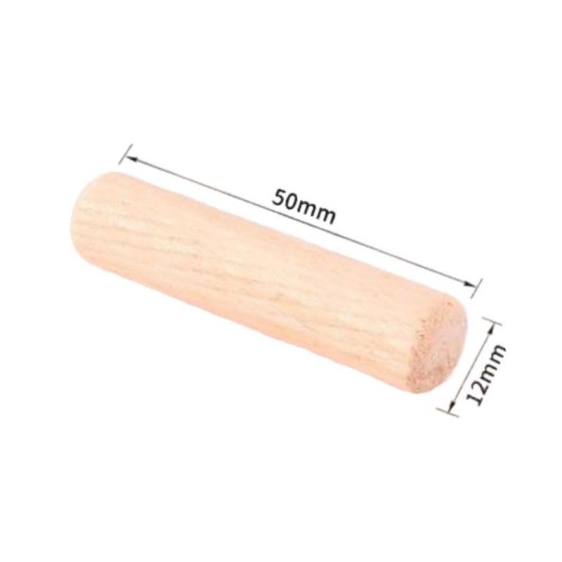 Fetoatar 80Pcs Wooden Dowel Pins Kit 1/2"" x 2 Inch Small Fluted Wood Dowels Pegs Hardwood Pin for Furniture Woodworking Crafts - Image 2